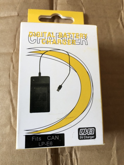 SẠC pin LP-E6 DÙNG CHO PIN CANON LP-E6