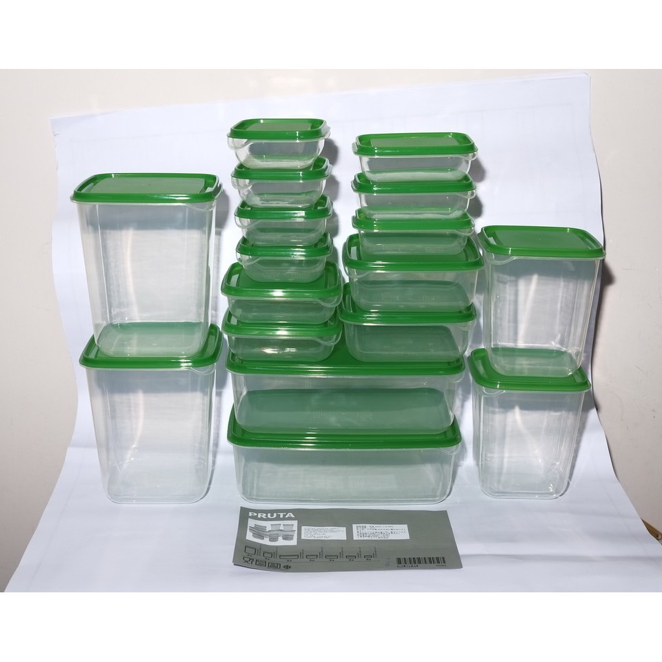 bộ 17 hộp nhựa đa năng tiện lợi - Bộ hộp 17 chi tiết