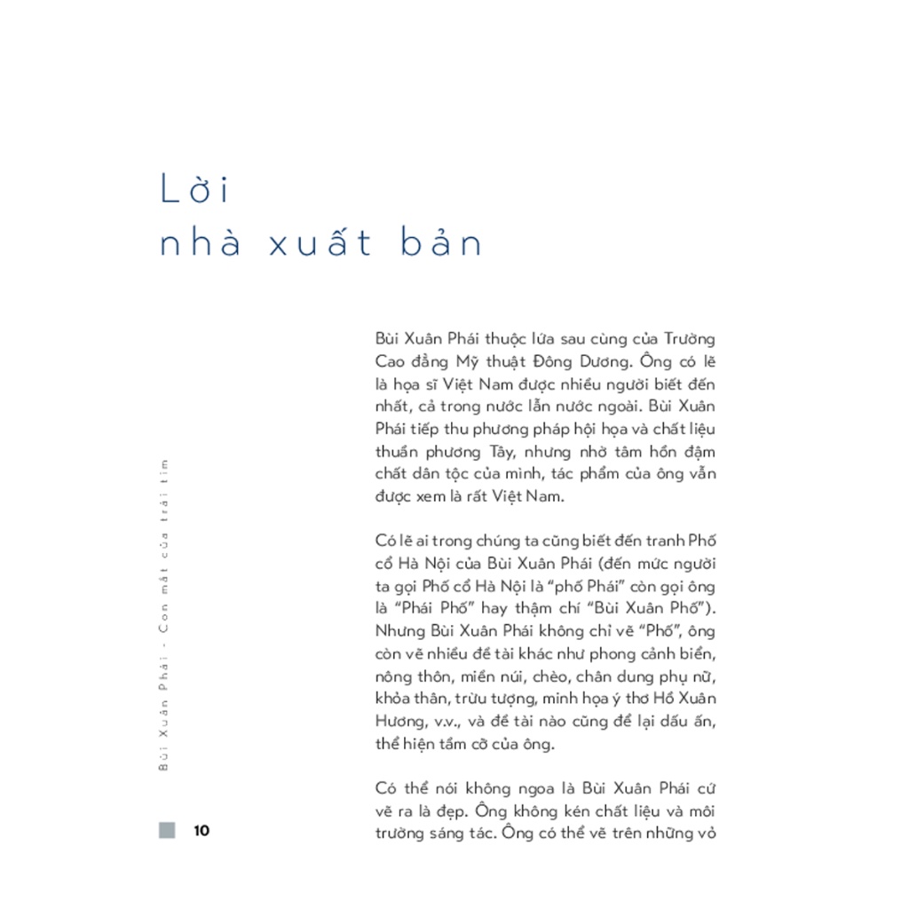 Sách - Bùi Xuân Phái - Con Mắt Của Trái Tim - TRE