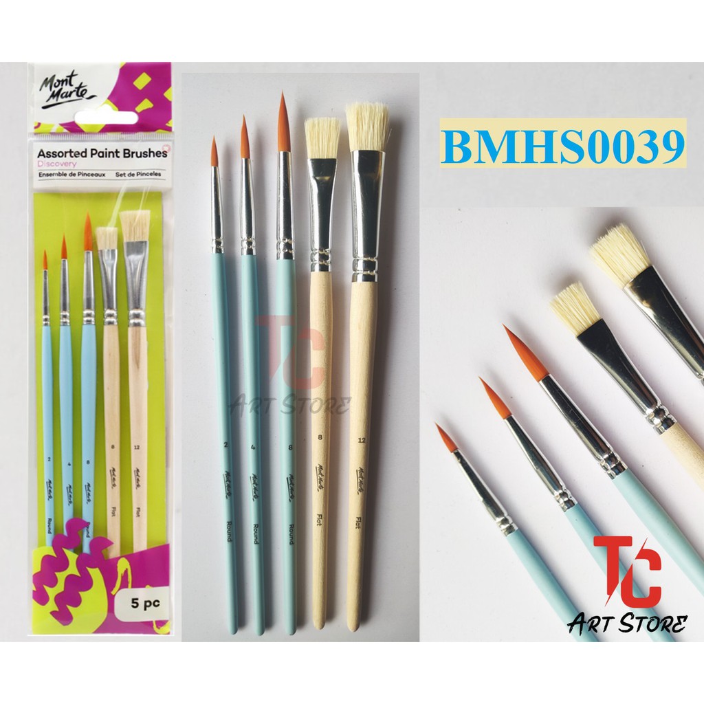 Bộ Cọ Vẽ ACRYLIC, NƯỚC, GOUACHE Mont Marte - BMHS0039