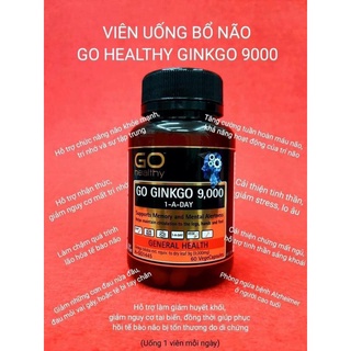 Viên uống go healthy ginkgo 9000 60 viên nội địa úc