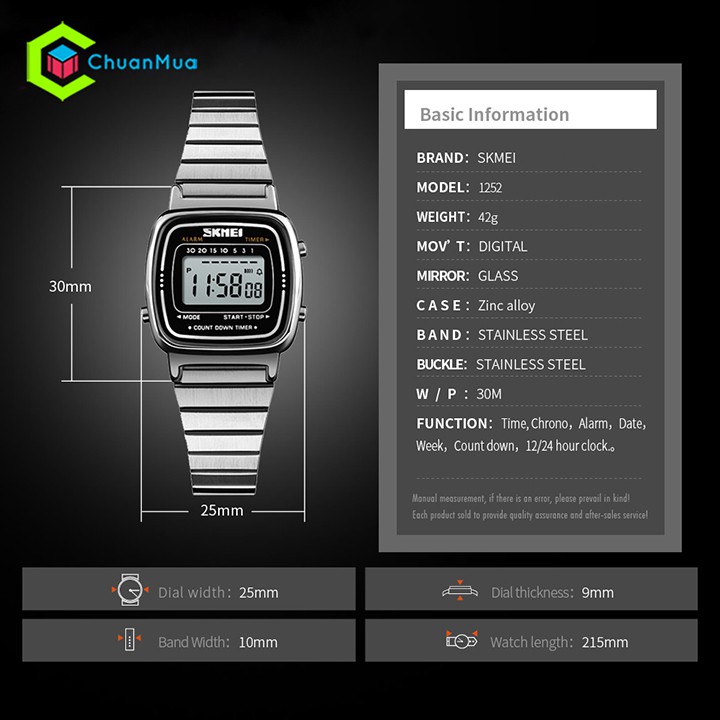 Đồng Hồ Cặp Đôi Điện Tử SKMEI 1335 Chống Nước DHA508