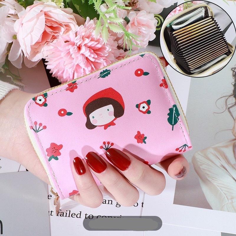 PVN47919 Ví Nữ Mini Cầm Tay Nhỏ Gọn Bỏ Túi Hình Siêu Cute Nhiều Ngăn Có Khóa