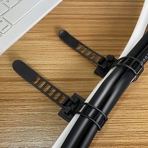 Giá đỡ Cáp Có Thể Điều Chỉnh 12 Mmảnh, Kẹp Buộc Cáp Tự Dính, Giá Đỡ Dây Buộc, Bộ Giữ Dây Cáp Treo Tường Trên Tường Máy Tính Để Bàn