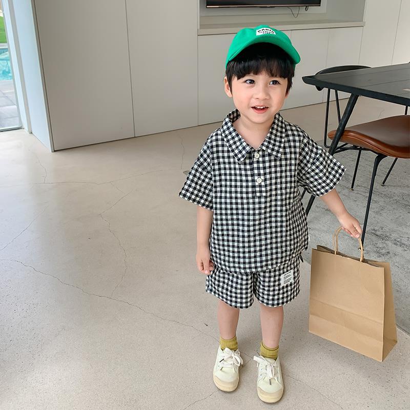 Set quần áo thể thao phong cách phương Tây thời trang mùa hè cho bé trai