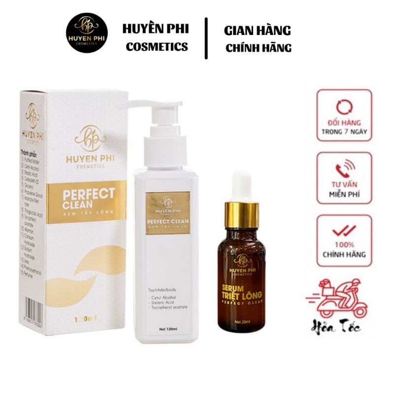 (Chính hãng-Date 2024) COMBO KEM TẨY LÔNG HUYỀN PHI, SERUM TRIỆT LÔNG VĨNH VIỄN an toàn, không đau rát, làm mềm mịn da