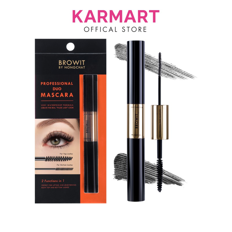 [Mã BMLT35 giảm đến 35K đơn 99K] Mascara 2 Đầu Browit Professional Duo Mascara 4 + 4g SEXY BLACK