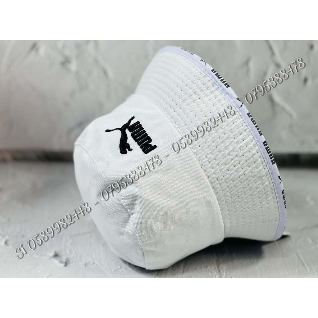 NÓN BUCKET VIỀN SỌC - MŨ TAI BÈO COTTON P.M THÊU NỔI NAM NỮ NĂNG ĐỘNG CỰC ĐẸP