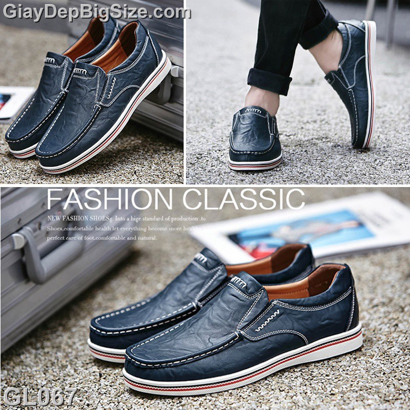 Giày mọi giày lười big size cỡ lớn EU:45-46 cho nam chân to
