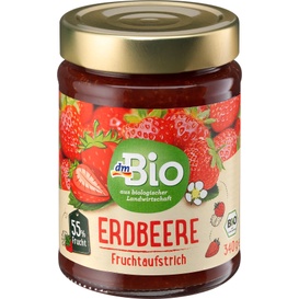 Mứt dâu hữu cơ 340gr dmBio organic jam strawberry 55%