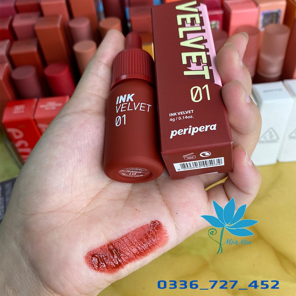 Son Ink Màu 01 Good Brick Đỏ Đất Kem Lì Peripera Ink Velvet Lip Tint Mới Nhất