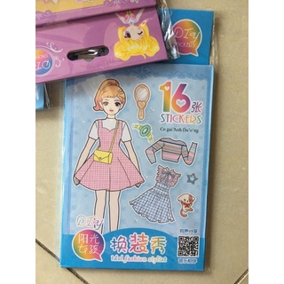 dán hình công chúa nhiều mẫu (10 sổ khác nhau)