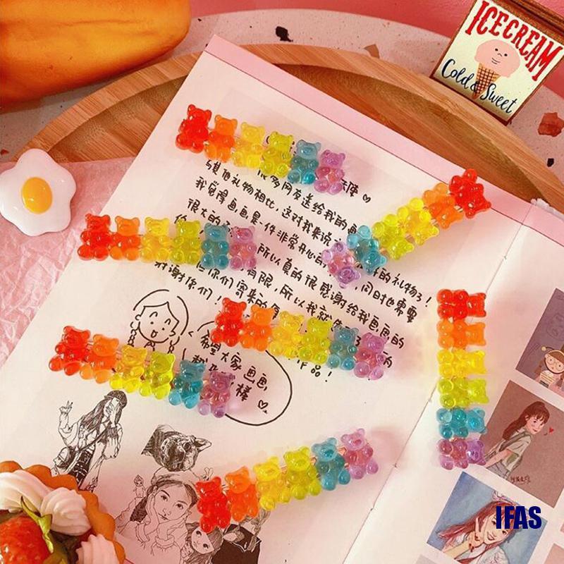 Kẹp Tóc Mỏ Vịt Hình Gấu Đáng Yêu Cho Nữ