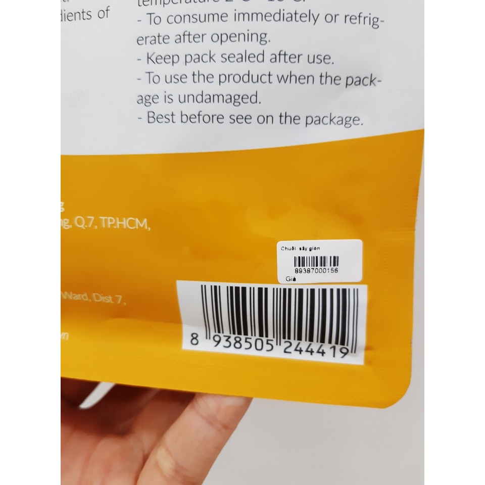 Chuối  sấy giòn 100g (QT0023)