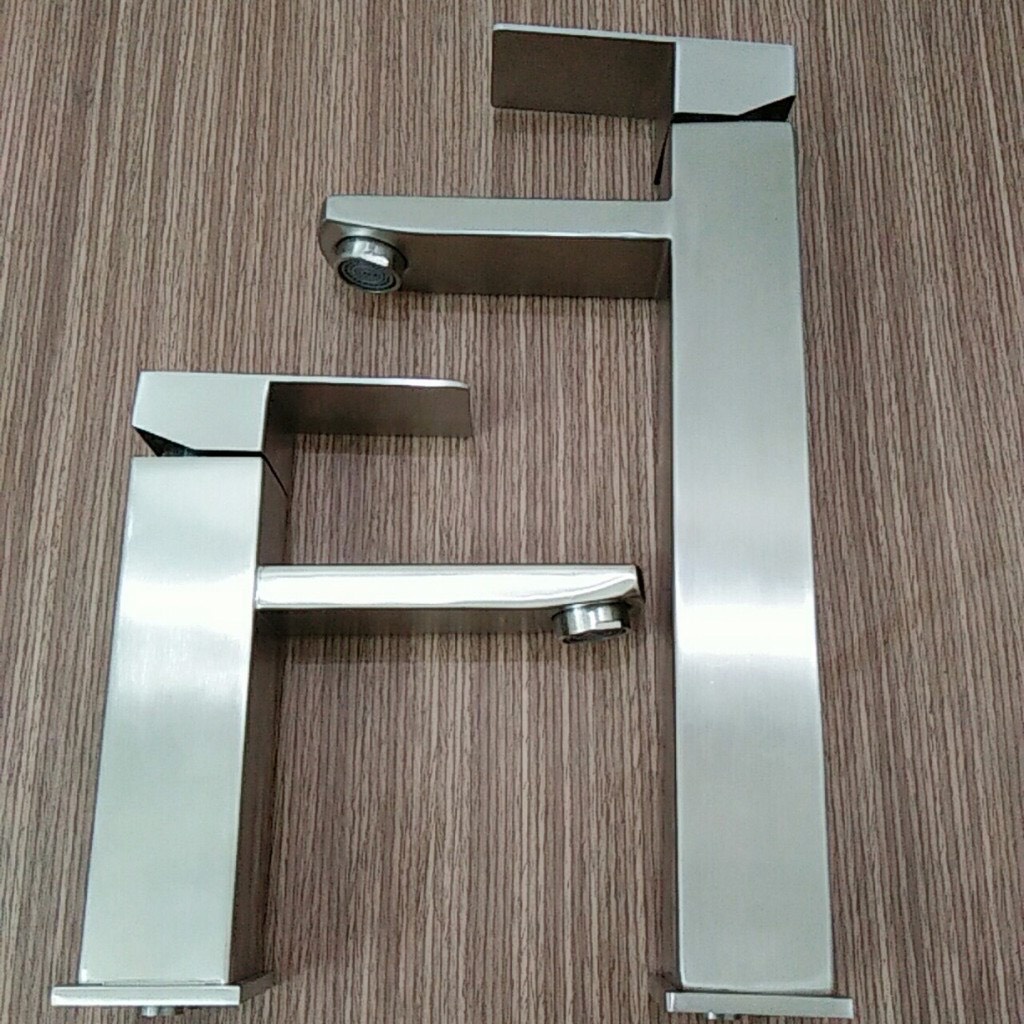 Vòi lavabo Nóng Lạnh Kiểu VUÔNG SENTANO vòi rửa mặt nóng lạnh inox 304 cao cấp