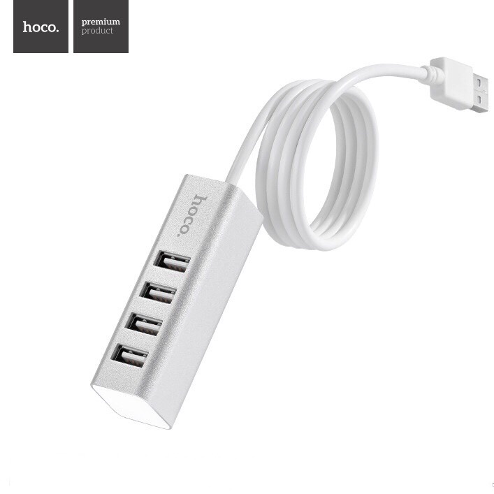 [BH 1 năm] Hub chia 4 cổng USB Hoco HB1 hàng chính hãng