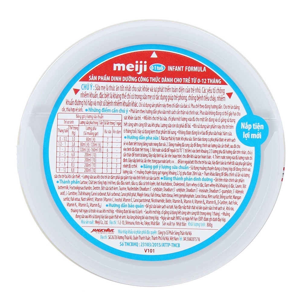 [DATE MỚI] Sữa bột Meiji Nhật Bản nhập khẩu số 0/1 lon 800g mẫu mới