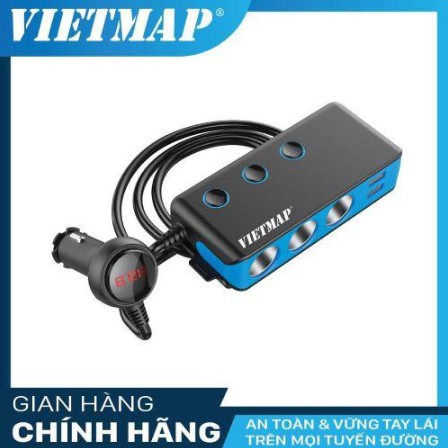 Bộ Chia Nguồn Ô tô VietMap VM71 Cao Cấp – Bộ Chia 3 Tẩu Thuốc 4 Cổng Sạc USB