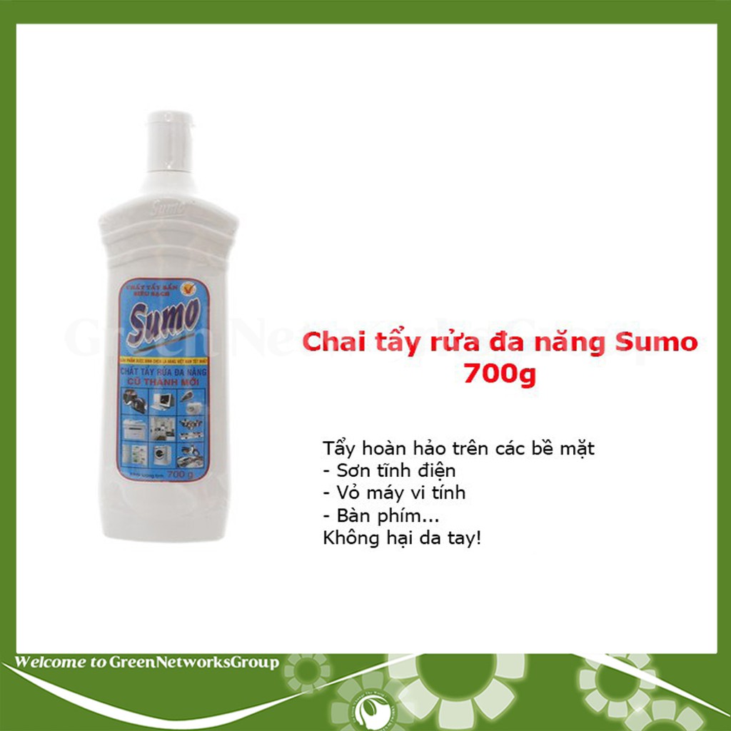 Chai nước tẩy rửa đa năng Sumo Greennetworks