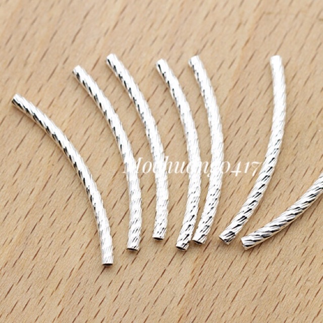 ✅ BÁN SỈ ✅ Charm ống bạc, ống xoắn hàng đẹp - Bạc xịn loại 1, PH089