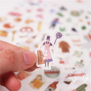 Set 2 tấm sticker trang trí sổ