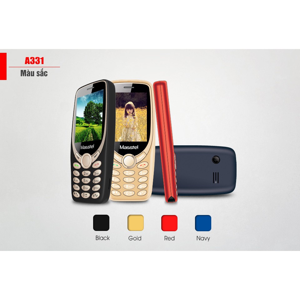 Điện thoại Masstel A331 [ Hàng Nhập Khẩu Nguyên Seal ] | BigBuy360 - bigbuy360.vn