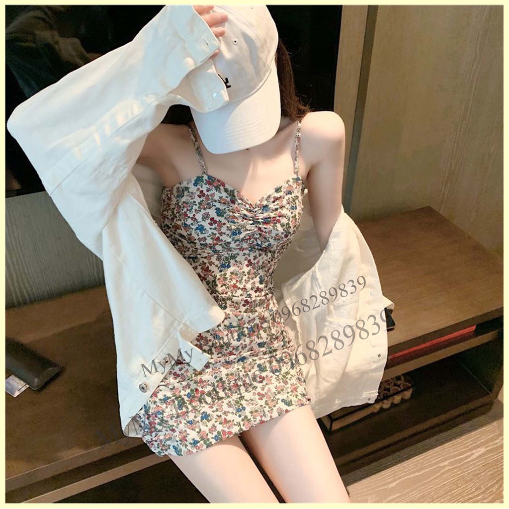 Váy Body 2 Dây Hoa Nhí, Đầm Body Hở Lưng, Váy Ôm Body 2 Dây | BigBuy360 - bigbuy360.vn