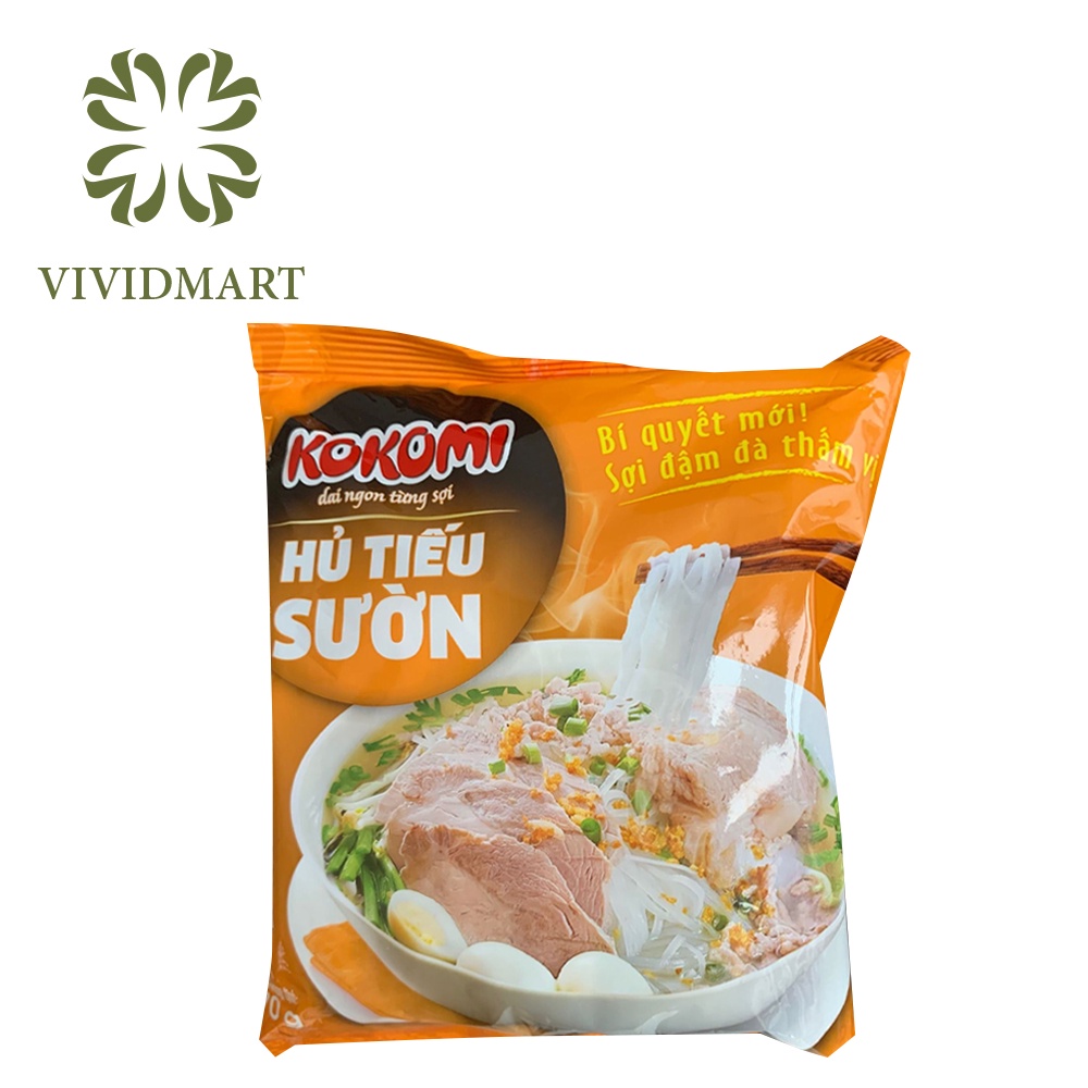 HỦ TIẾU KOKOMI HƯƠNG VỊ SƯỜN HEO – GÓI 70g