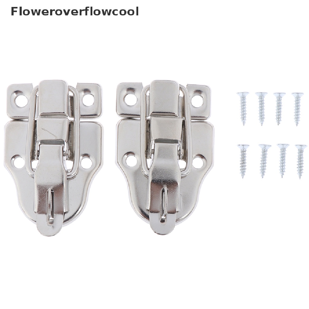 Set 2 Khóa Cài Hộp Trang Sức / Vali Bằng Kim Loại Kiểu Cổ Điển