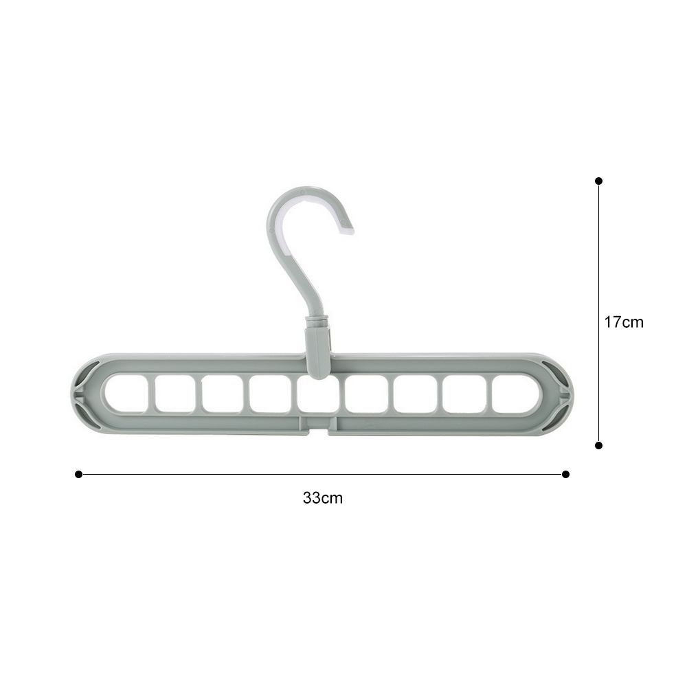 Móc treo đồ bằng nhựa 9 trong 1 có thể gấp lại tiện dụng