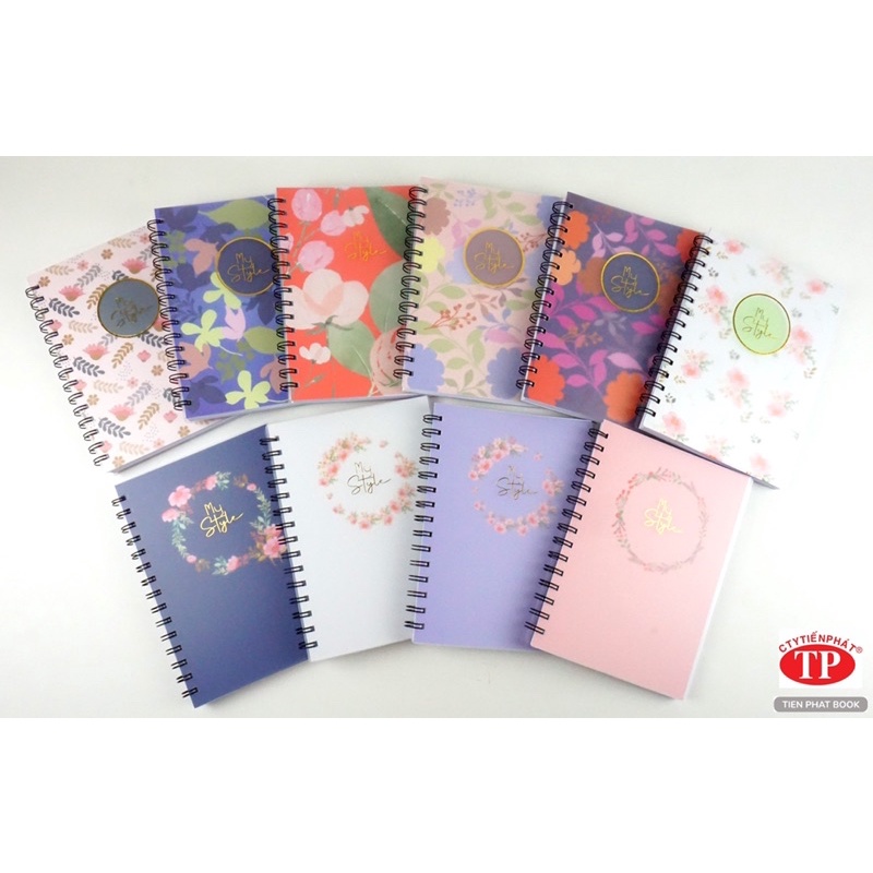 Sổ lò xo A5 bìa nhựa PP dày 160 trang  MyStyle - TienPhatBook