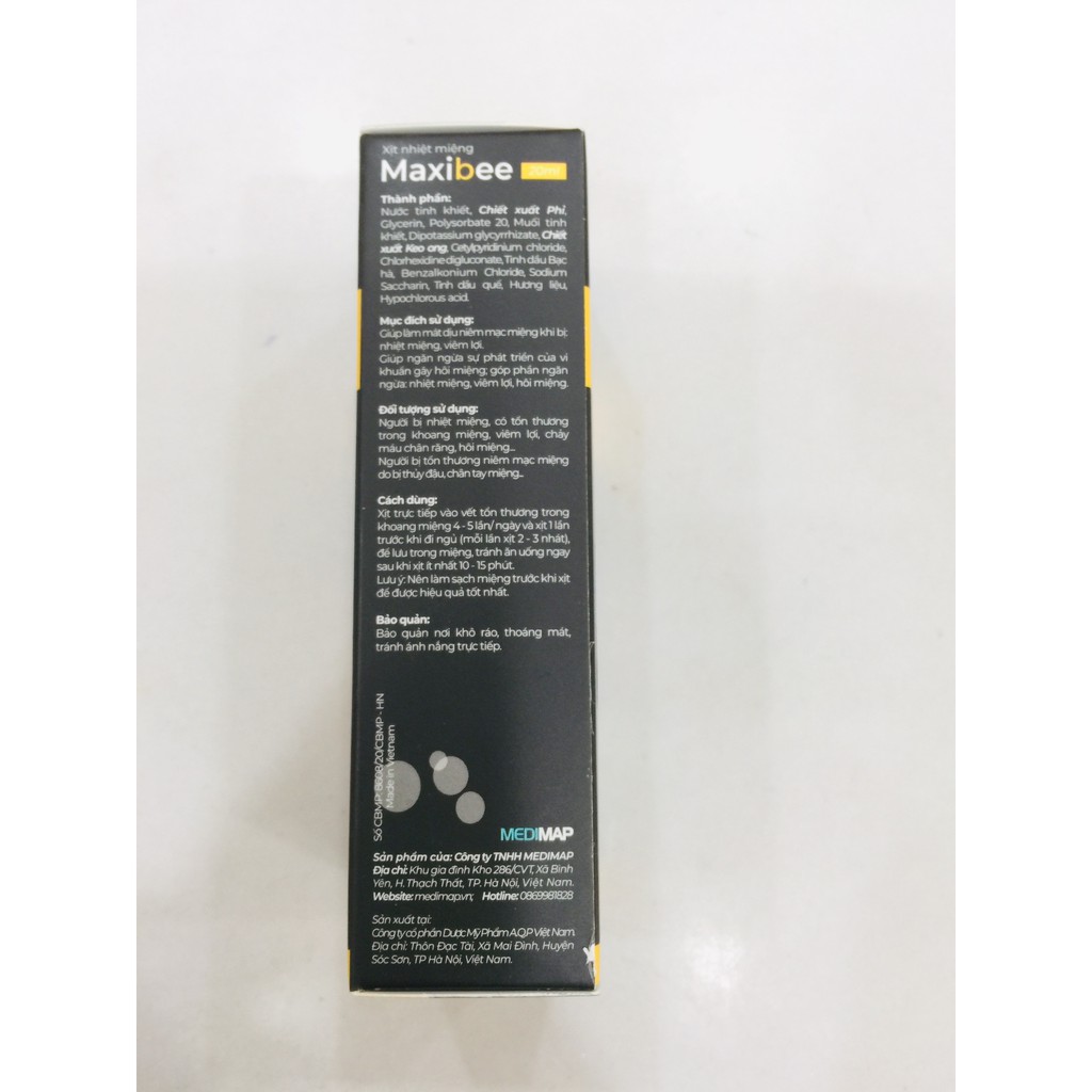 MAXIBEE - Xịt nhiệt miệng hộp 20ml