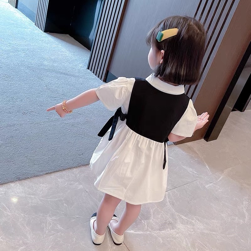 Sơ mi phối bé gái