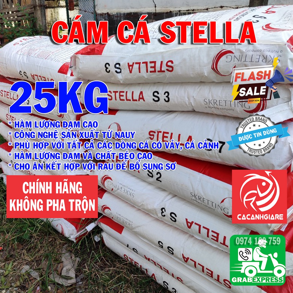 Cám Cá Chép KOI STELLA S2|S3|S5|S7-42% Đạm-Viên Nổi-Thức Ăn Cá STELLA Cho cá chép,koi,cá lóc