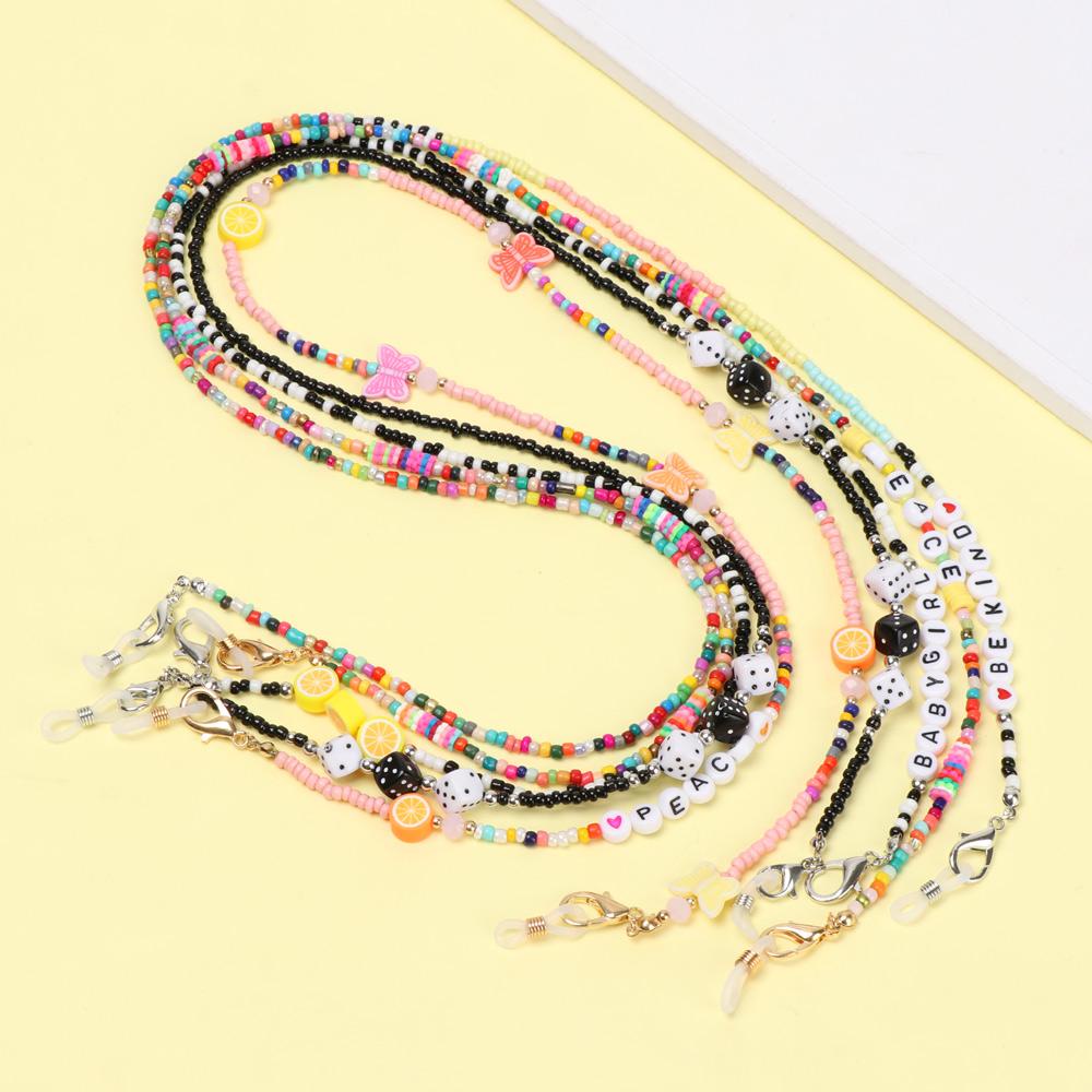 Dây Đeo Mắt Kính Bằng Acrylic Chuỗi Hạt Thời Trang