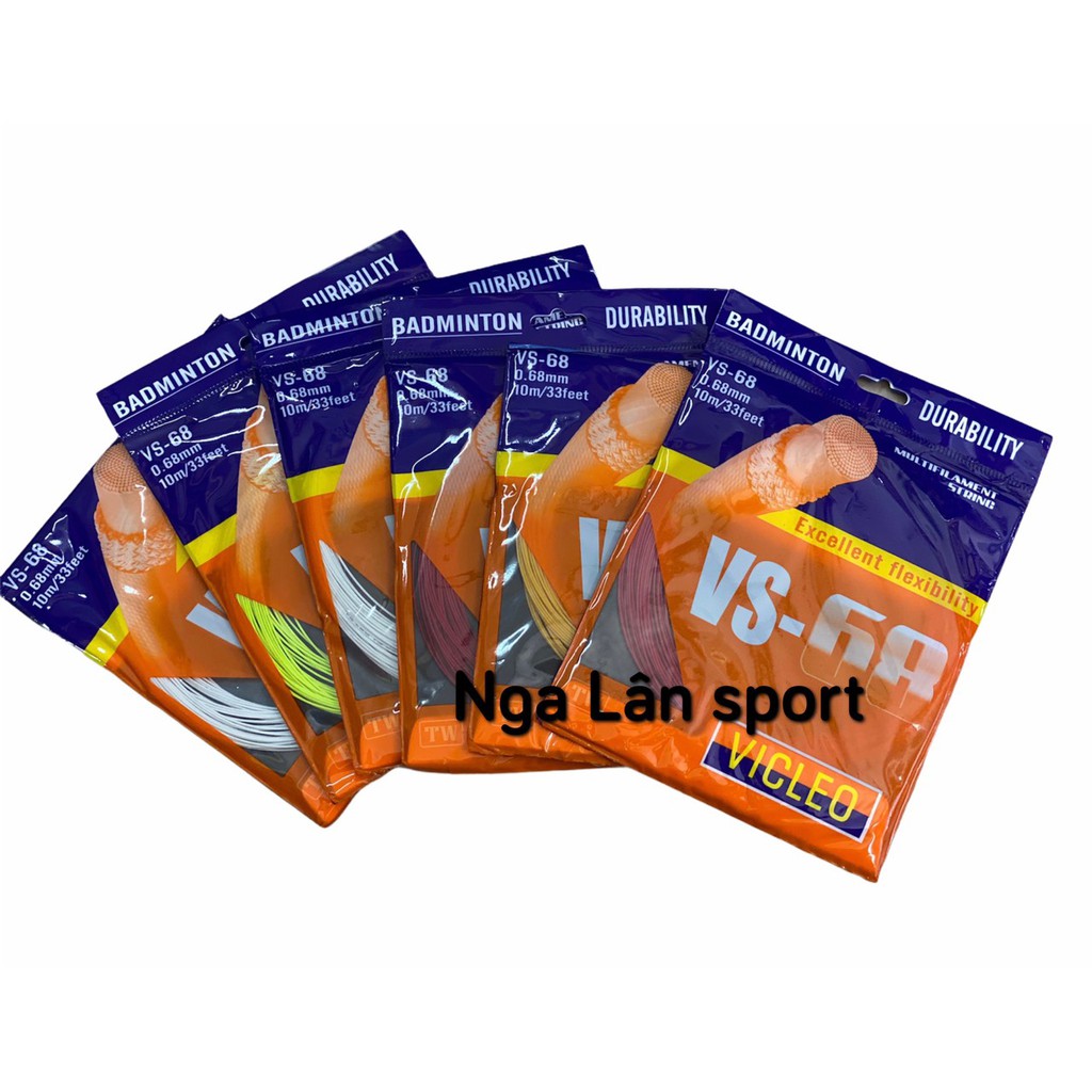 Dây căng vợt VS-68 siêu rẻ, chất lượng, màu sắc đa dạng