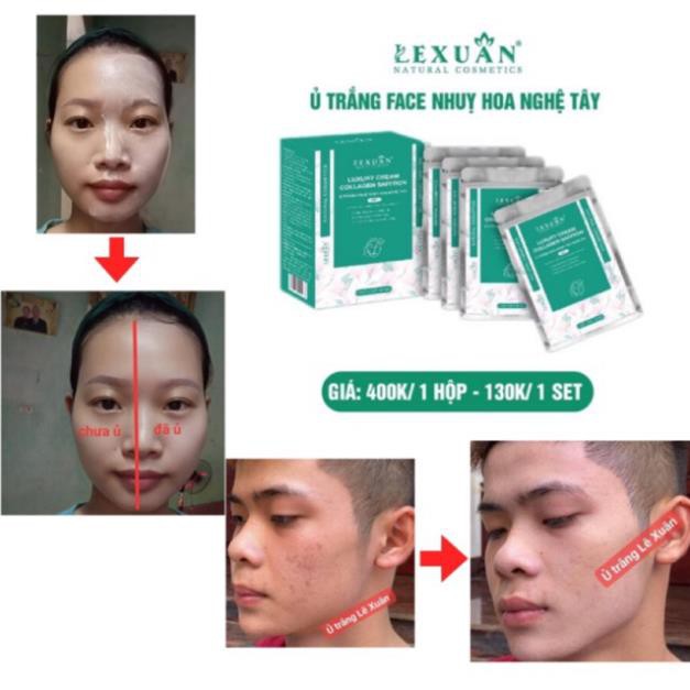 Ủ Trắng Face Nhuỵ Hoa Nghệ Tây Lê Xuân💚FREESHIP💚Da căng mịn, Da trắng bật tone ngay từ lần đầu tiên sử dụng | BigBuy360 - bigbuy360.vn