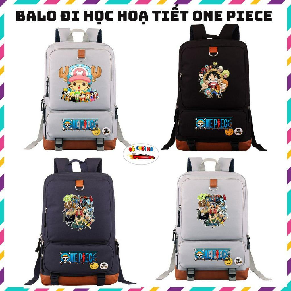 Balo đi học, balo học sinh in hoạ tiết one piece, balo one piece cho học sinh 928-976