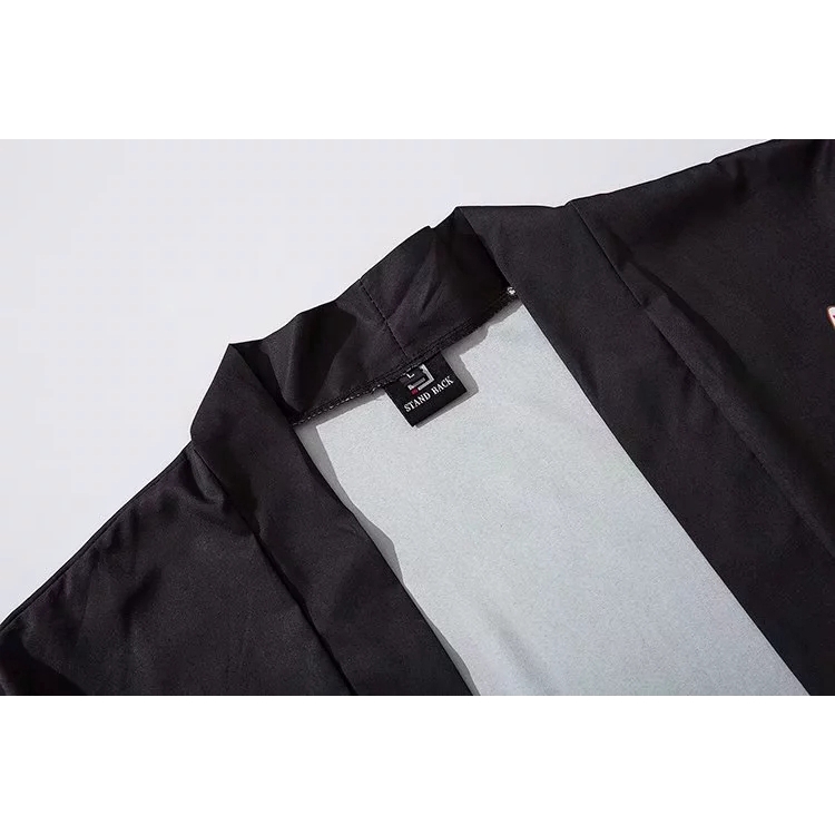 Fashion Pink Black Lucky Cat Women Men's Kimono Outer Blouse Japanese Loose Harajuku Unisex Clothes | BigBuy360 - bigbuy360.vn
