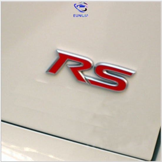 Decal logo kim loại chữ RS dán vành chắn bùn phía sau cho xe hơi CHEVROLET