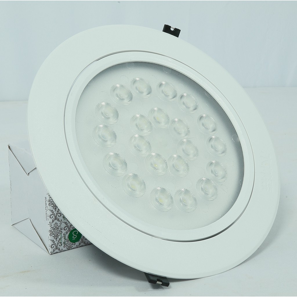 ĐÈN LED ÂM TRầN 9W, 15W, 18W, 21W -đèn dowlight âm trần 9W lỗ khoét 100mm mắt ếch, đèn âm trần