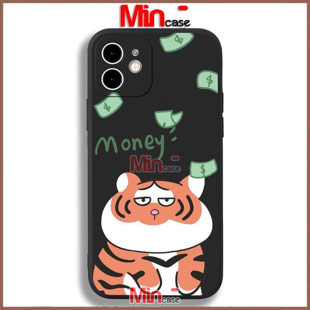 Ốp lưng iPhone Hổ cute cạnh viền vuông silicon mềm dẻo bảo vệ camera cho iphone 6/6s/7/8/X/XS/XR/11/12/13 Pro Plus Max