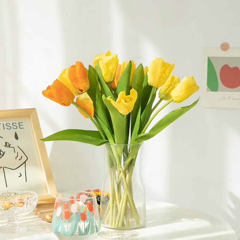 Hoa Tulip Nhân Tạo Trang Trí Nhà Cửa Đẹp Mắt