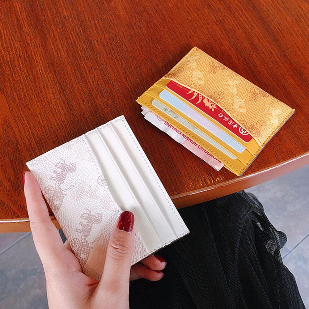 SOMEDAYZL Ví Đựng Thẻ / Tiền Xu Nhiều Ngăn Họa Tiết Hoa Thời Trang Sang Trọng Cho Nam