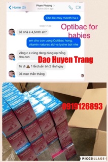 Men vi sinh optibac hồng UK