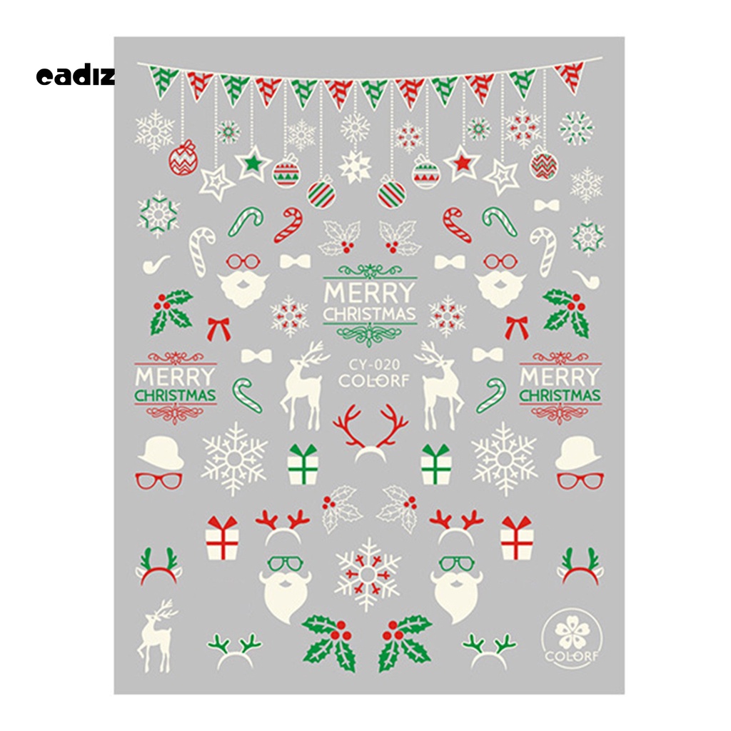 [Hàng mới về] Miếng dán trang trí móng tay màu dạ quang dễ sử dụng thân thiện với môi trường