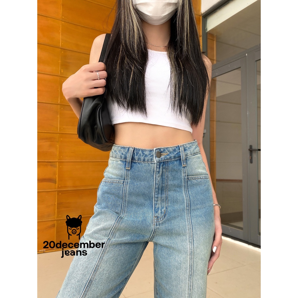Quần ống suông MINA jeans 20decemberjeans mã 1026