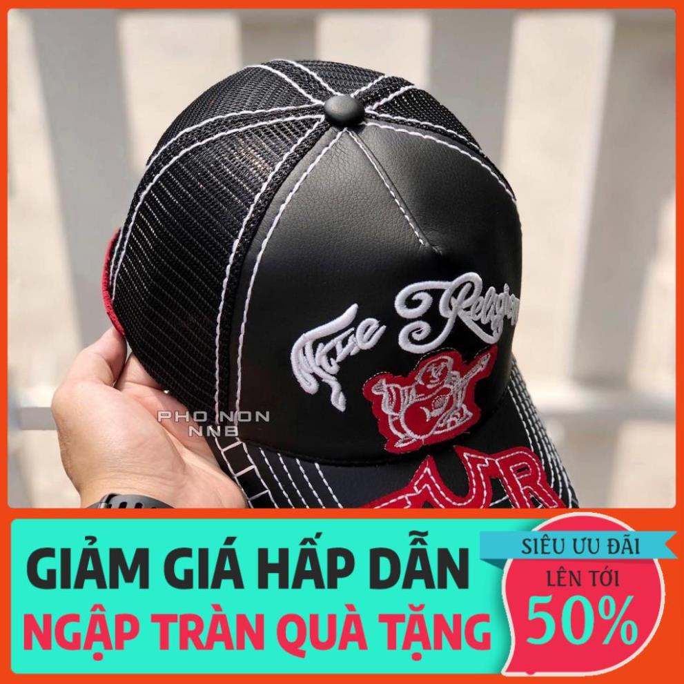 Nón Mũ Lưỡi Trai Ông Địa Da Đen nam nữ, freesize, Nón Kết thêu Logo D68 xịn