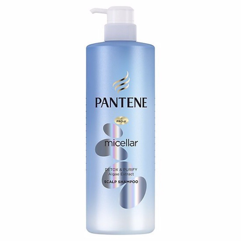 Dầu Gội Pantene Pro-V Micellar Scalp Shampoo Làm Sạch Sâu Chiết Xuất Tảo Biển 530ml