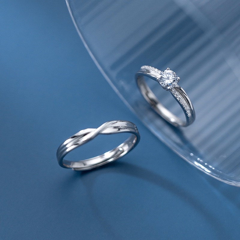 Nhẫn đôi bạc Tiệm bạc 21 Centimeters Marry Me